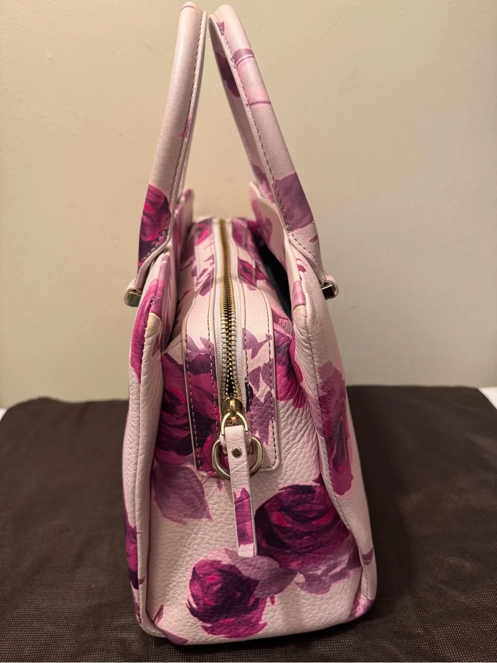 Kate Spade Emerson Place Roses Olivera Satchel Plum Dawn